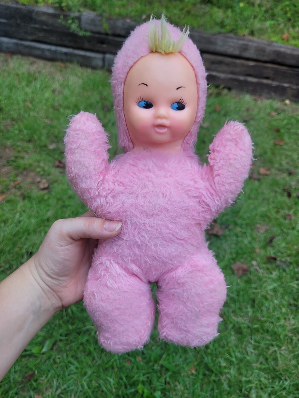 Vintage Baby Doll Wind Up- Plays Music- From 50s- Some Flaws